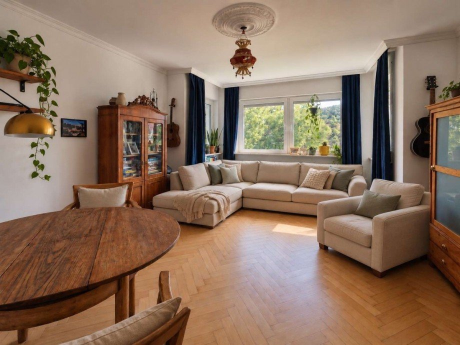 Wohnzimmer EG Renditeobjekt Stuttgart