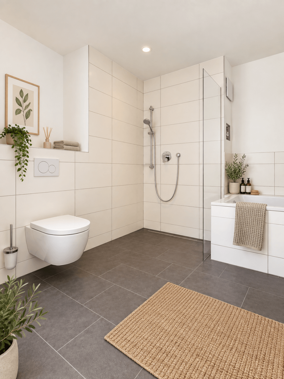 Badezimmer KI Visualisierung Maisonettewohnung Leinfelden-Echterdingen