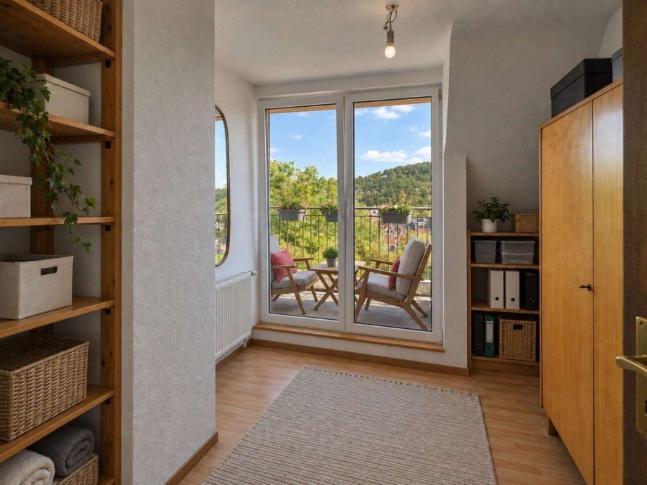 Arbeitszimmer Dachgeschosswohnung Stuttgart