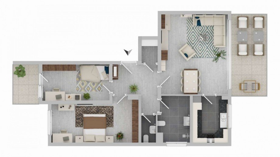 Grundriss Etagenwohnung Ostfildern