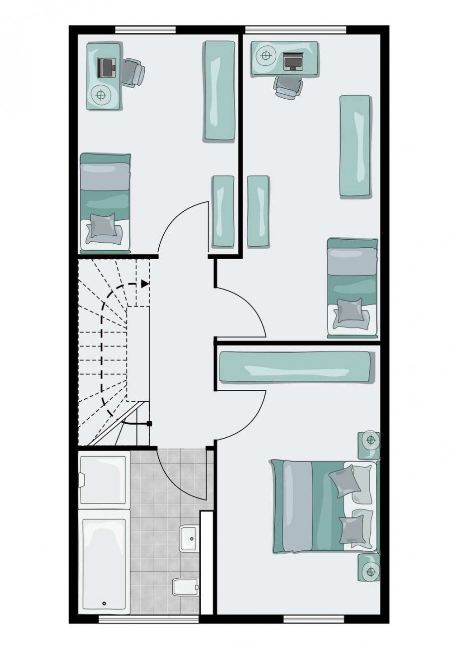 Obergeschoss Reihenmittelhaus Kirchheim unter Teck