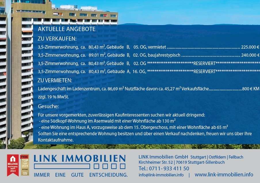 Angebote Wohnung Stuttgart
