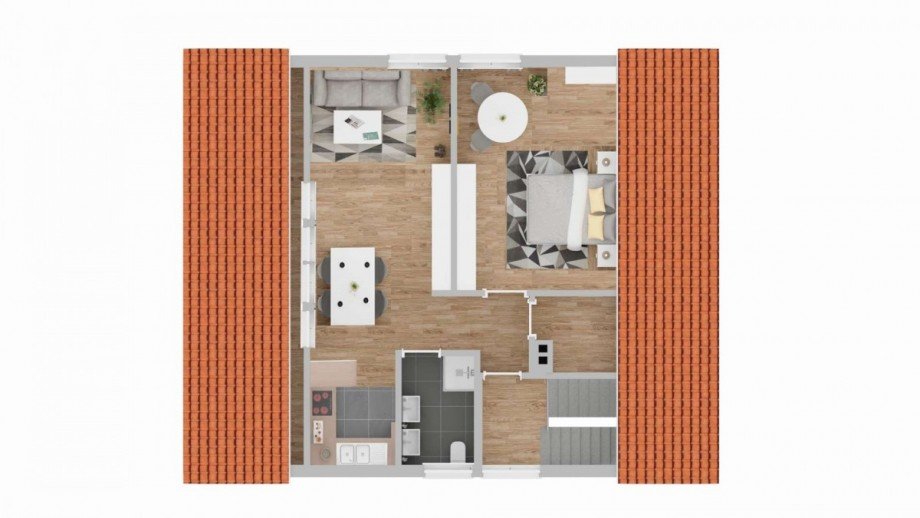 Grundriss Dachgeschoss Zweifamilienhaus Leonberg