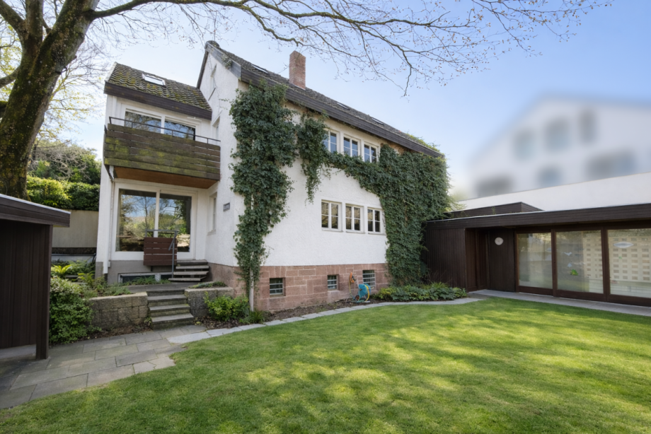 Gartenansicht Bestand Haus Stuttgart
