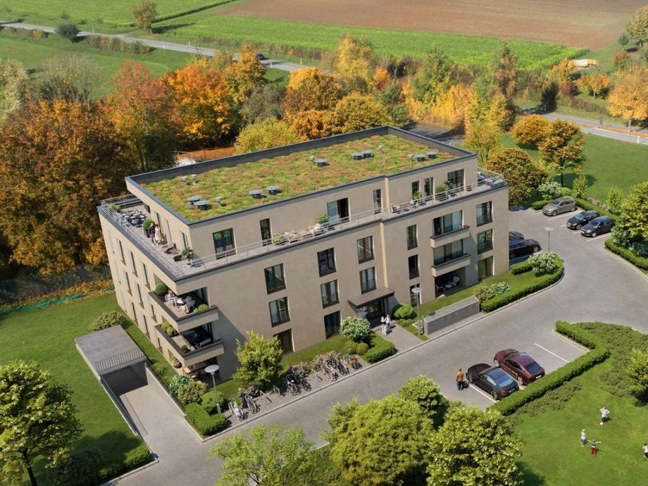 Haus Au�enansicht (Visualisierung) Etagenwohnung Steinheim an der Murr
