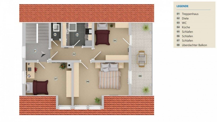 Grundriss OG Haus Weil im Sch�nbuch