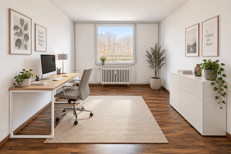 Arbeitszimmer (KI-Visualisierung) Wohnung Stuttgart